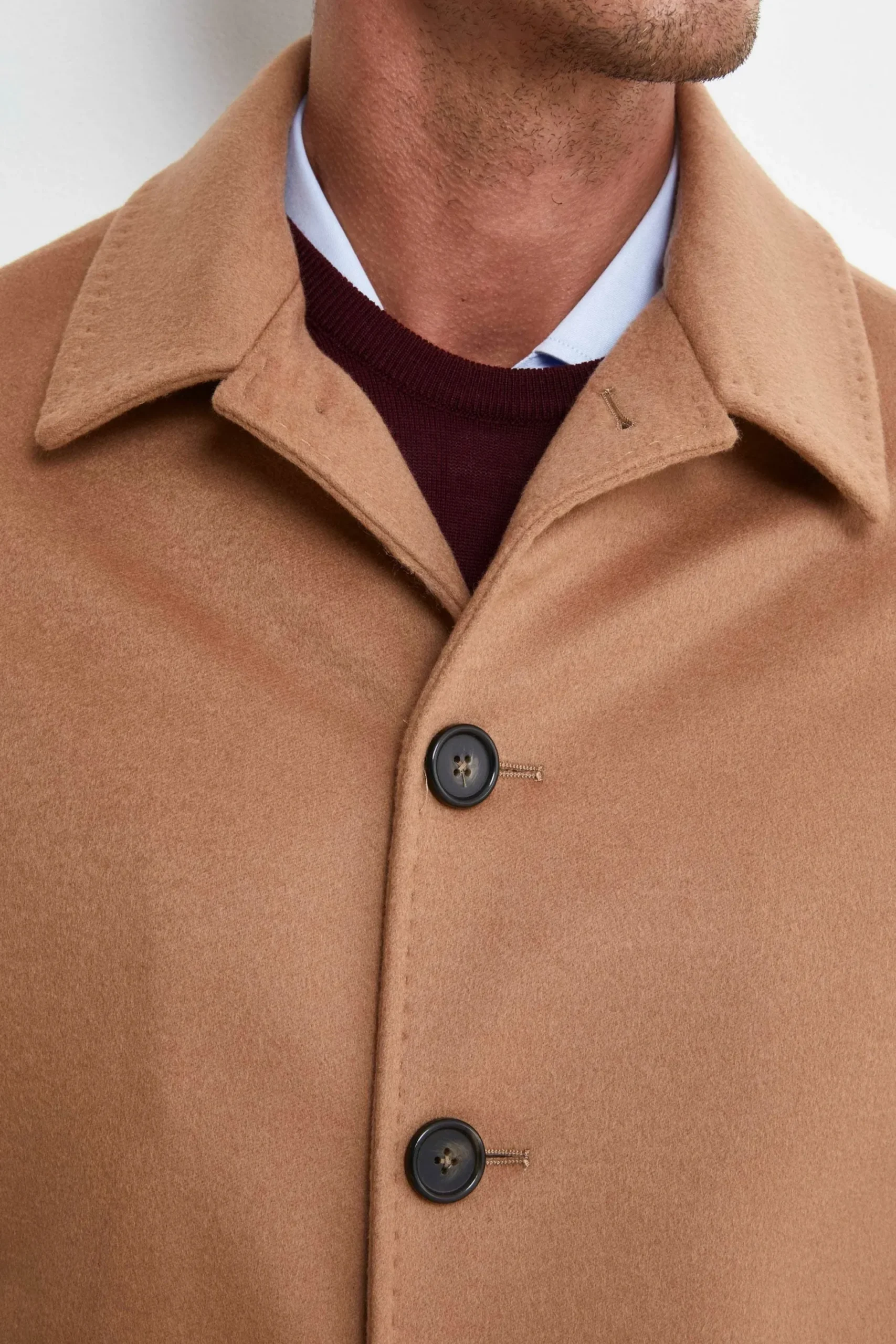 Cappotto Foderato Lana e Cashmere - CAMMELLO