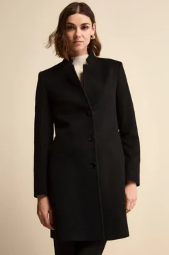 Cappotto in cashmere da donna - NERO