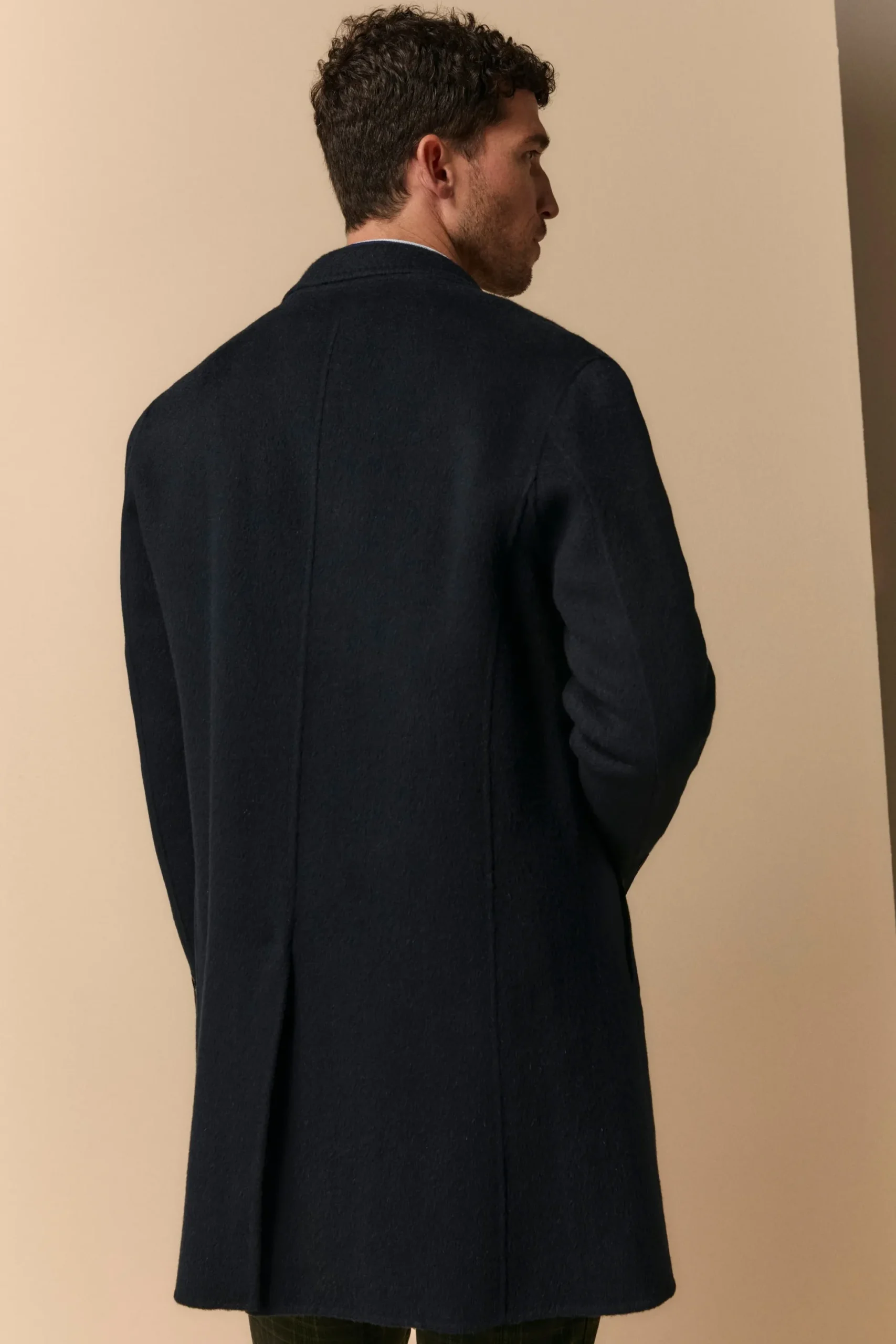 Cappotto in Lana con Gilet in Piuma - BLU