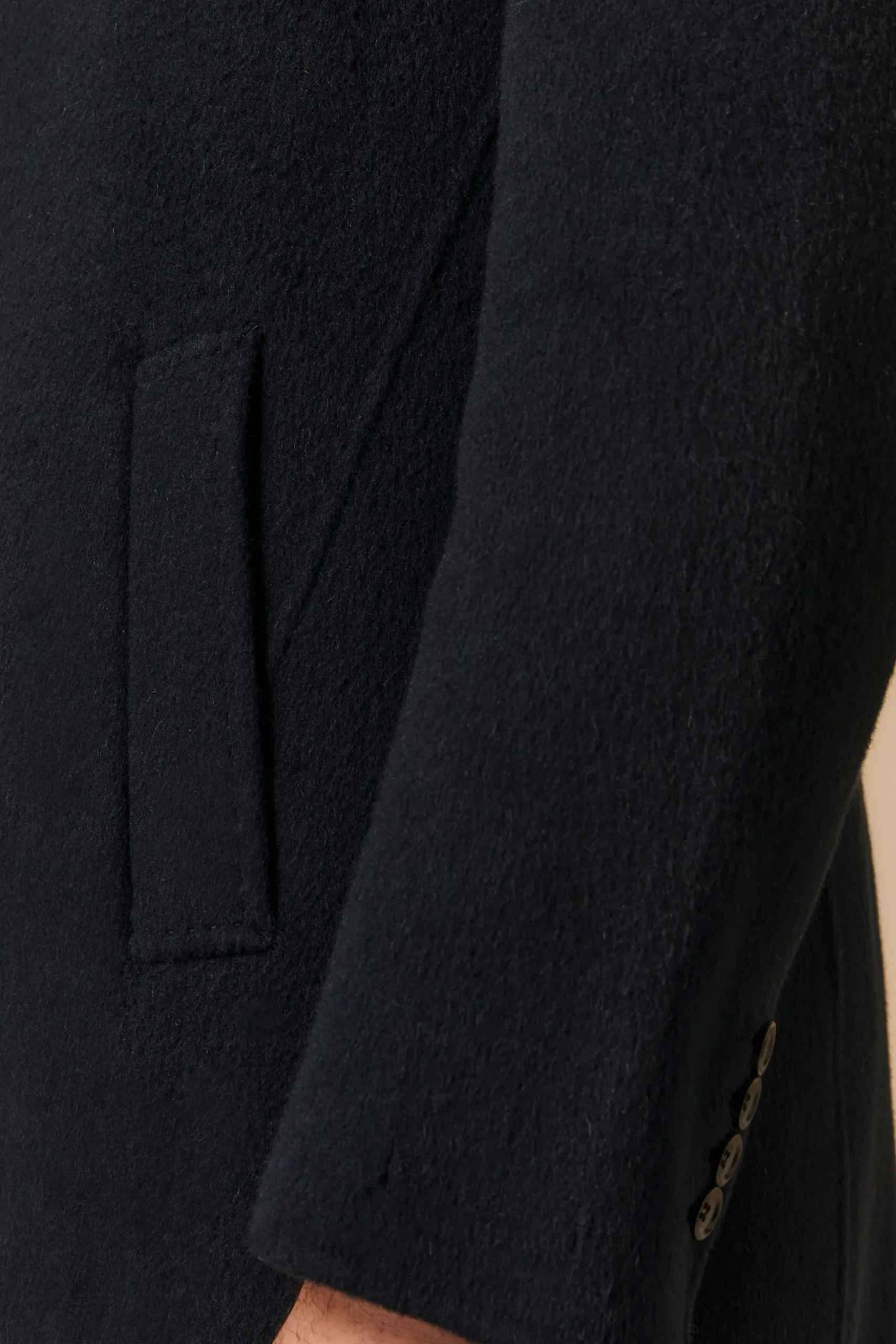 Cappotto in Lana con Gilet in Piuma - BLU