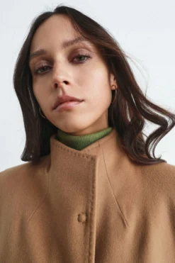 Cappotto in lana donna - CAMMELLO