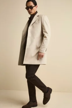 Cappotto in lana e cashmere - BEIGE