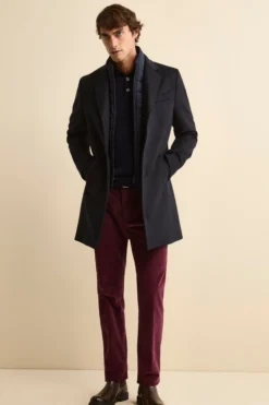 Cappotto in lana e cashmere - BLU