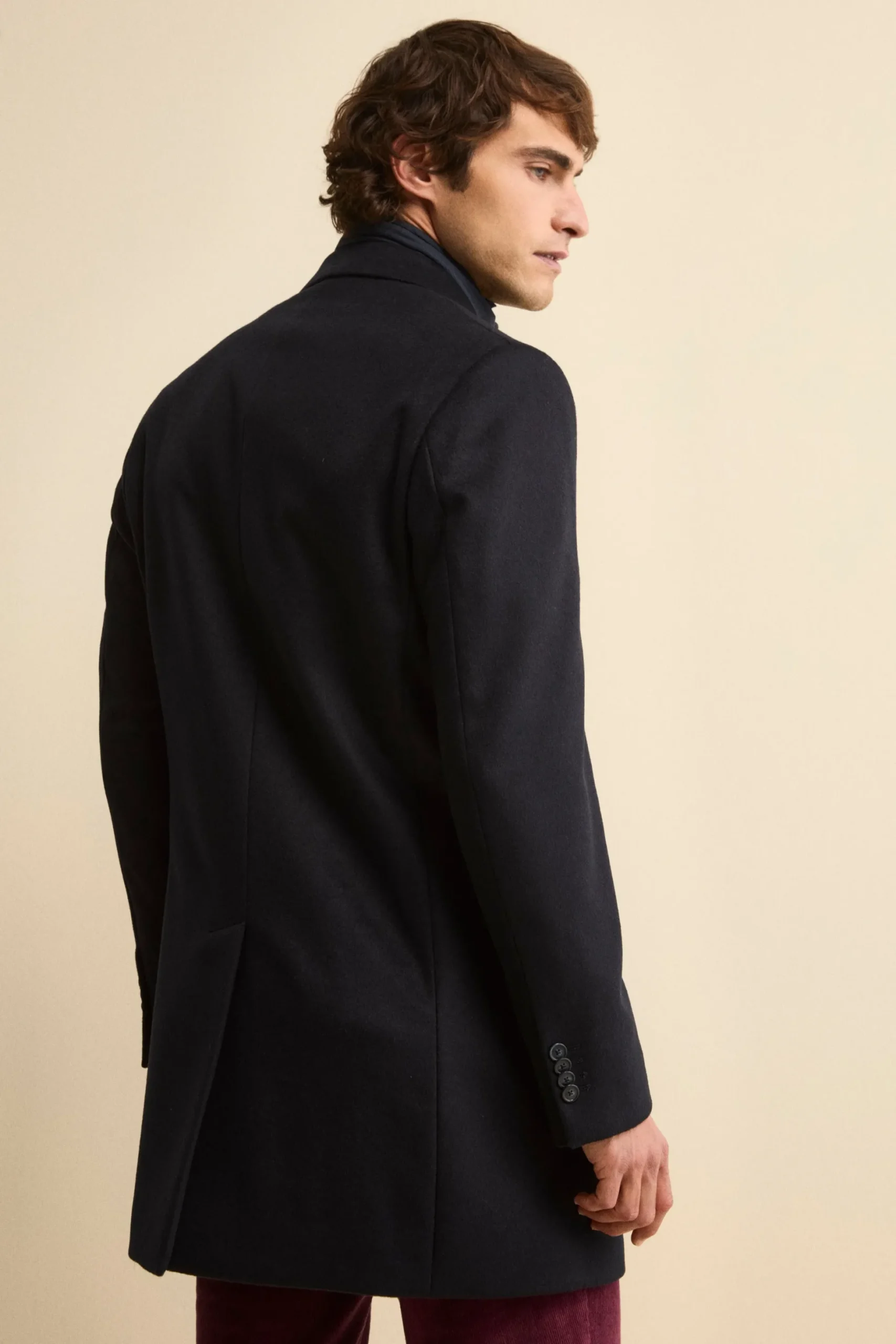 Cappotto in lana e cashmere - BLU