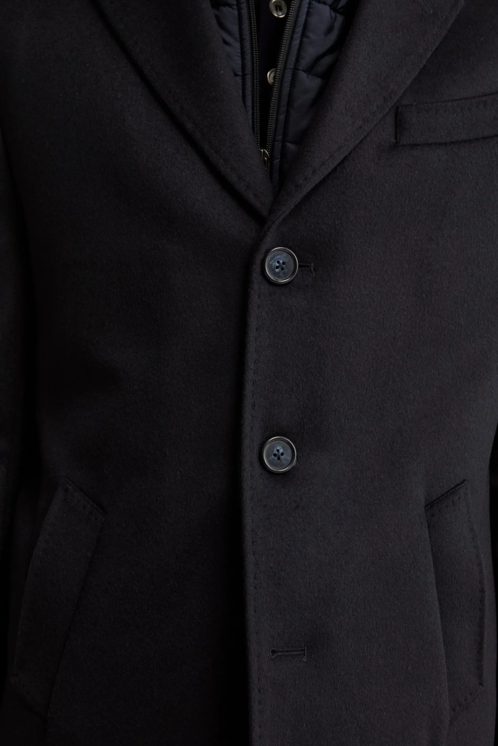 Cappotto in lana e cashmere - BLU