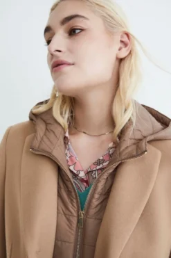 Cappotto in lana e cashmere - CAMMELLO