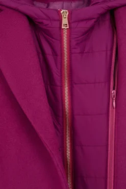 Cappotto in lana e cashmere - CICLAMINO