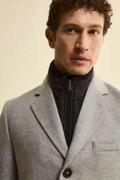 Cappotto in lana e cashmere - GRIGIO CHIARO