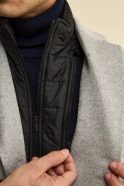 Cappotto in lana e cashmere - GRIGIO CHIARO