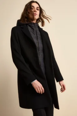 Cappotto in lana e cashmere - NERO