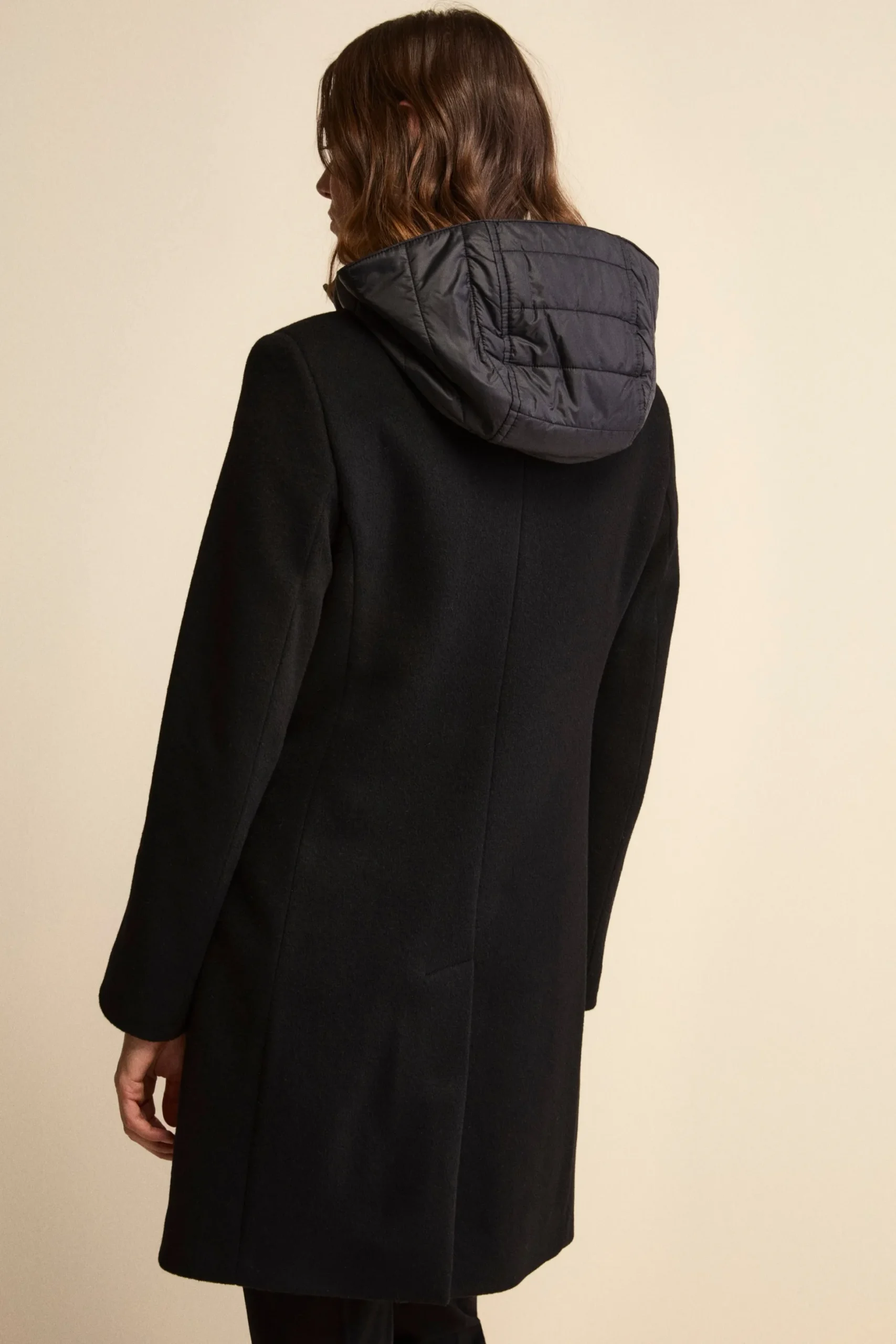 Cappotto in lana e cashmere - NERO