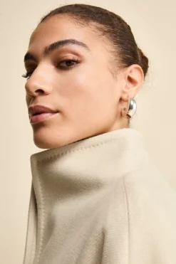 Cappotto Lungo Foderato con Cintura - BEIGE