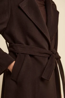 Cappotto lungo in lana e cashmere - T.MORO