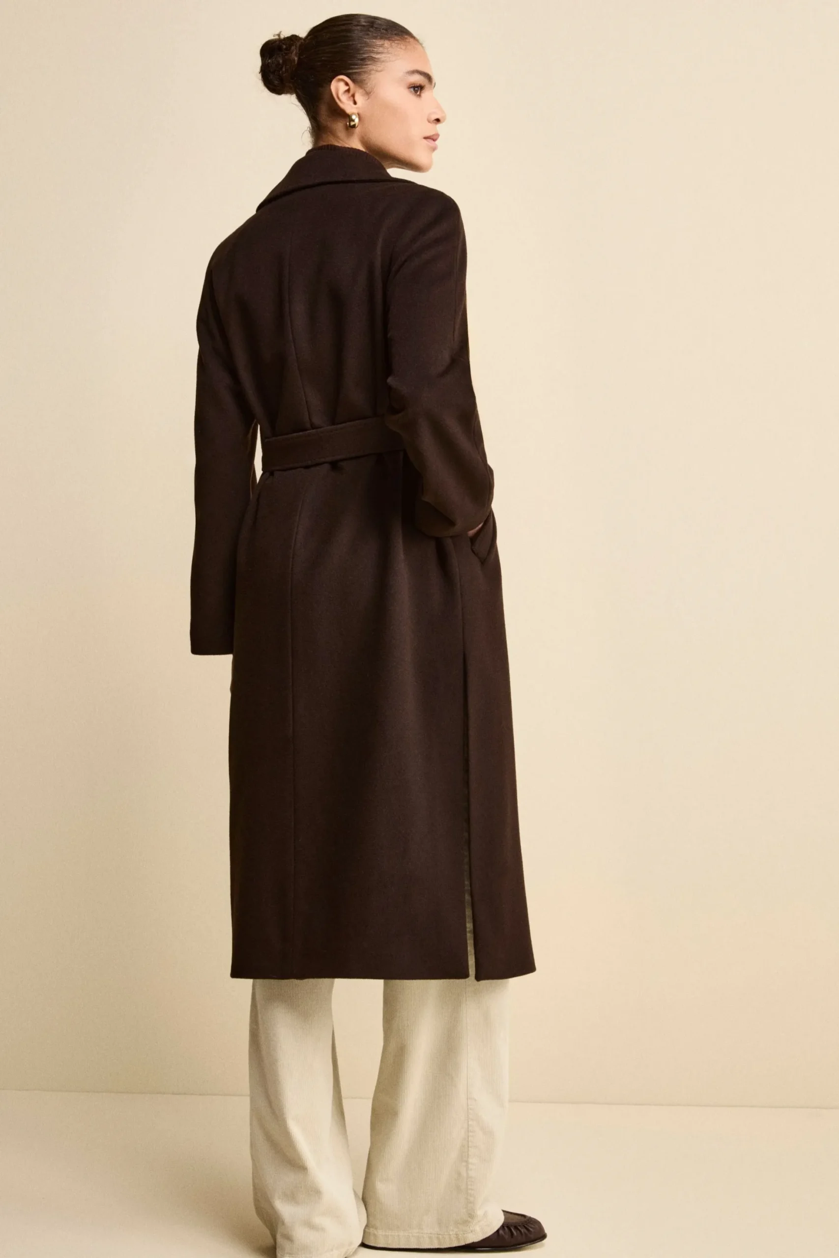 Cappotto lungo in lana e cashmere - T.MORO