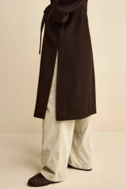 Cappotto lungo in lana e cashmere - T.MORO