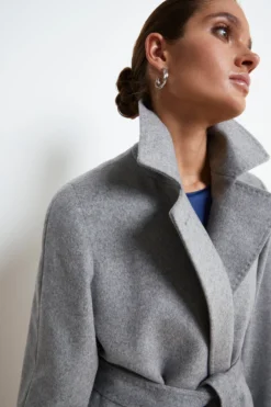 Cappotto lungo in lana e cashmere - PERLA