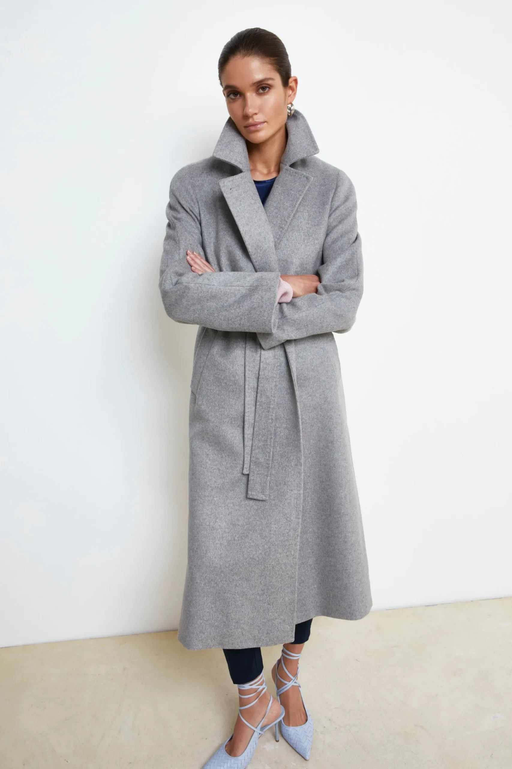 Cappotto lungo in lana e cashmere - PERLA