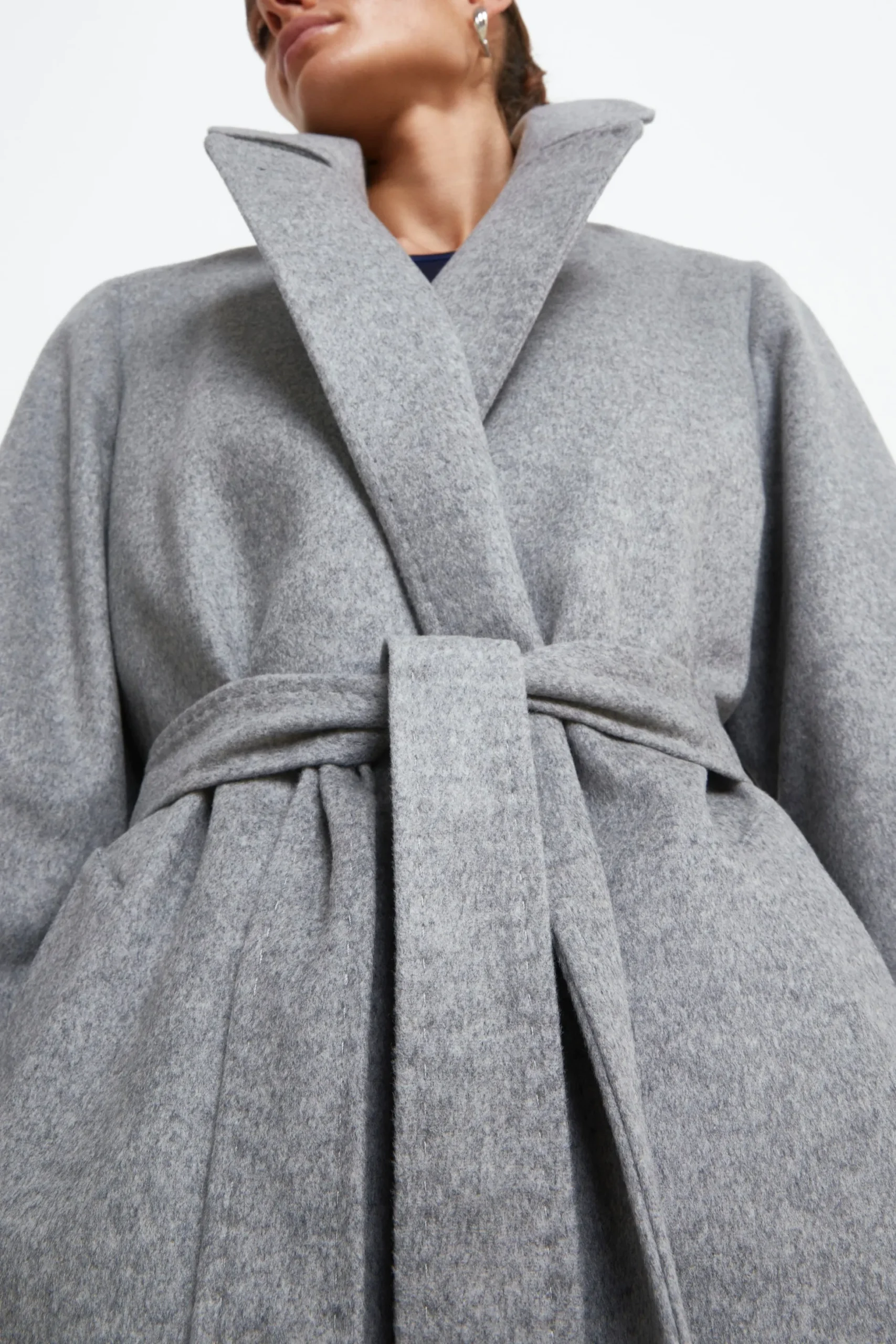 Cappotto lungo in lana e cashmere - PERLA