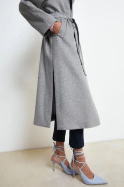 Cappotto lungo in lana e cashmere - PERLA
