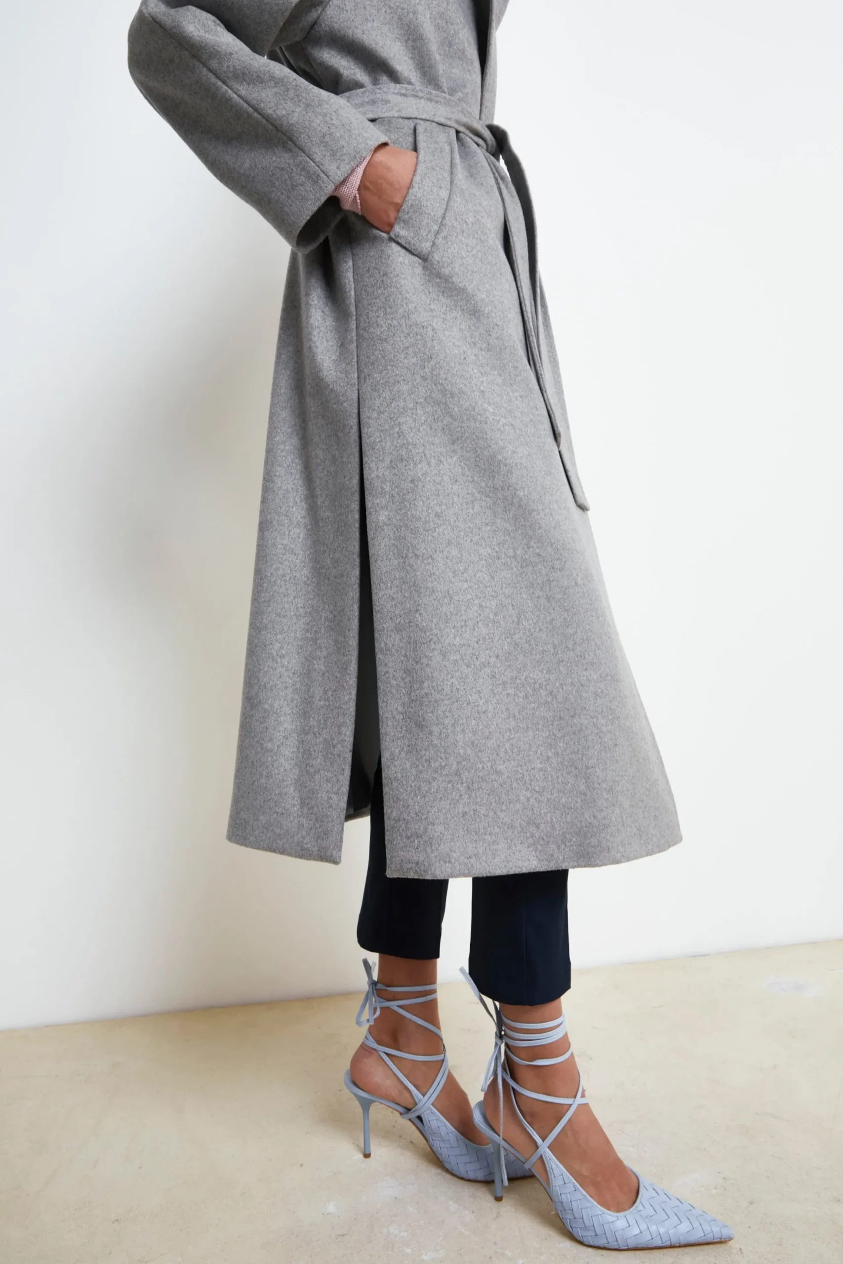 Cappotto lungo in lana e cashmere - PERLA