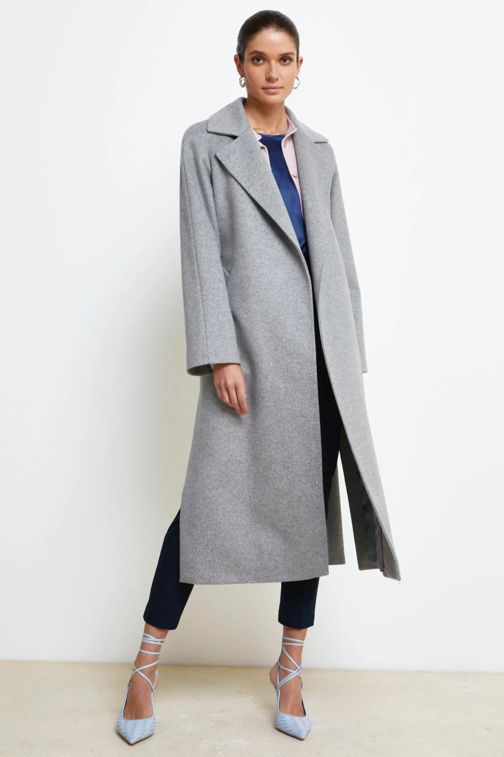 Cappotto lungo in lana e cashmere - PERLA