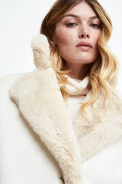 Cappotto Midi Eco-Montone - MANDORLA