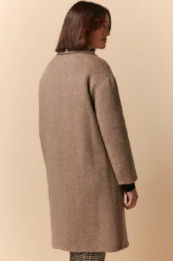Cappotto Midi in Lana Imbottito - BEIGE
