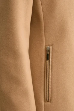 Cappotto Midi in Misto Lana con Alamaro - CAMMELLO