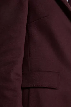 Cappotto Midi Sancrato in Misto Lana e Cashmere - PRUGNA