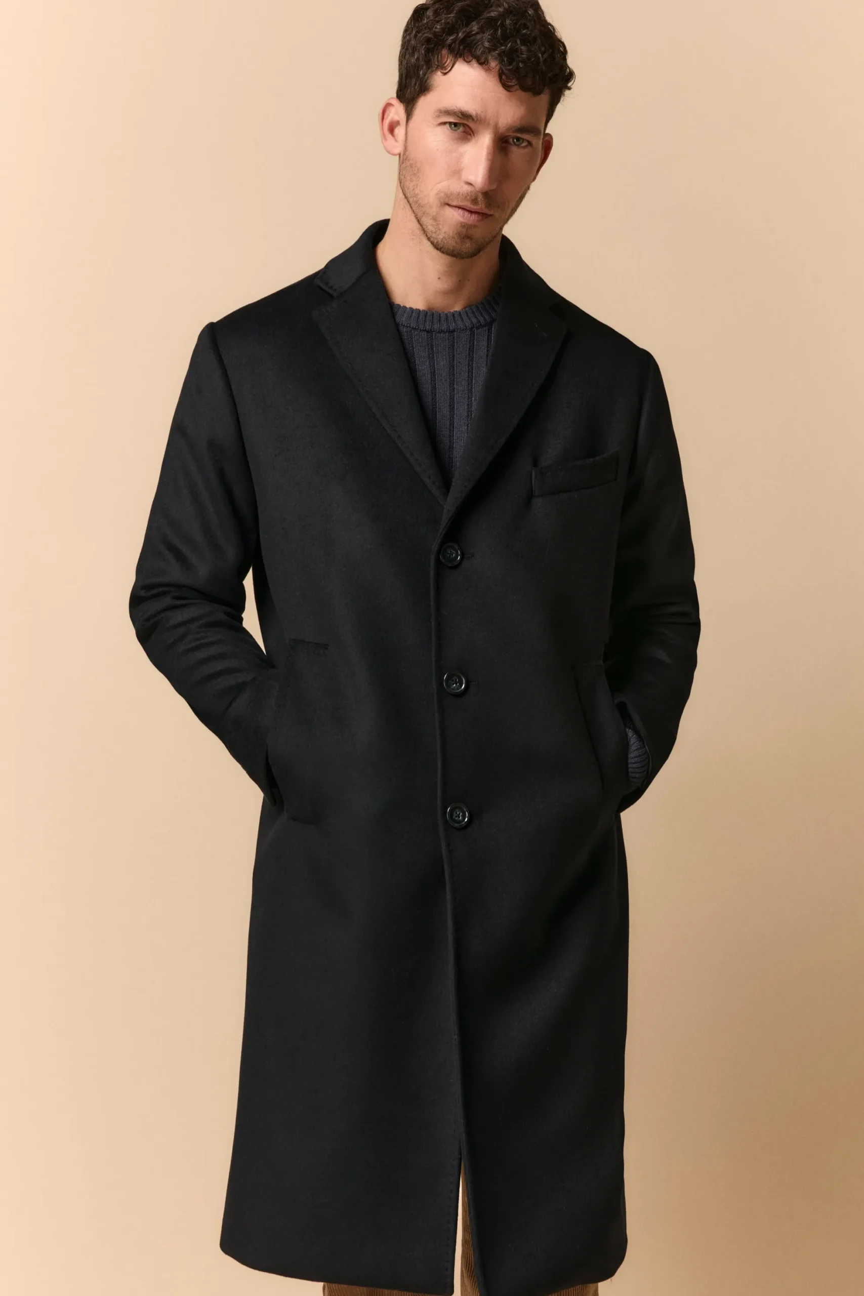 Cappotto Over in Lana e Cashmere - BLU