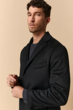 Cappotto Over in Lana e Cashmere - BLU