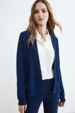 Cardigan aperto - BLU