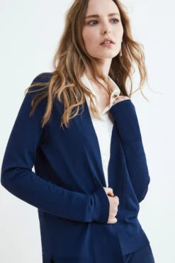 Cardigan aperto - BLU
