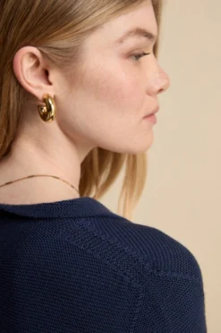 Cardigan corto in lana - BLU