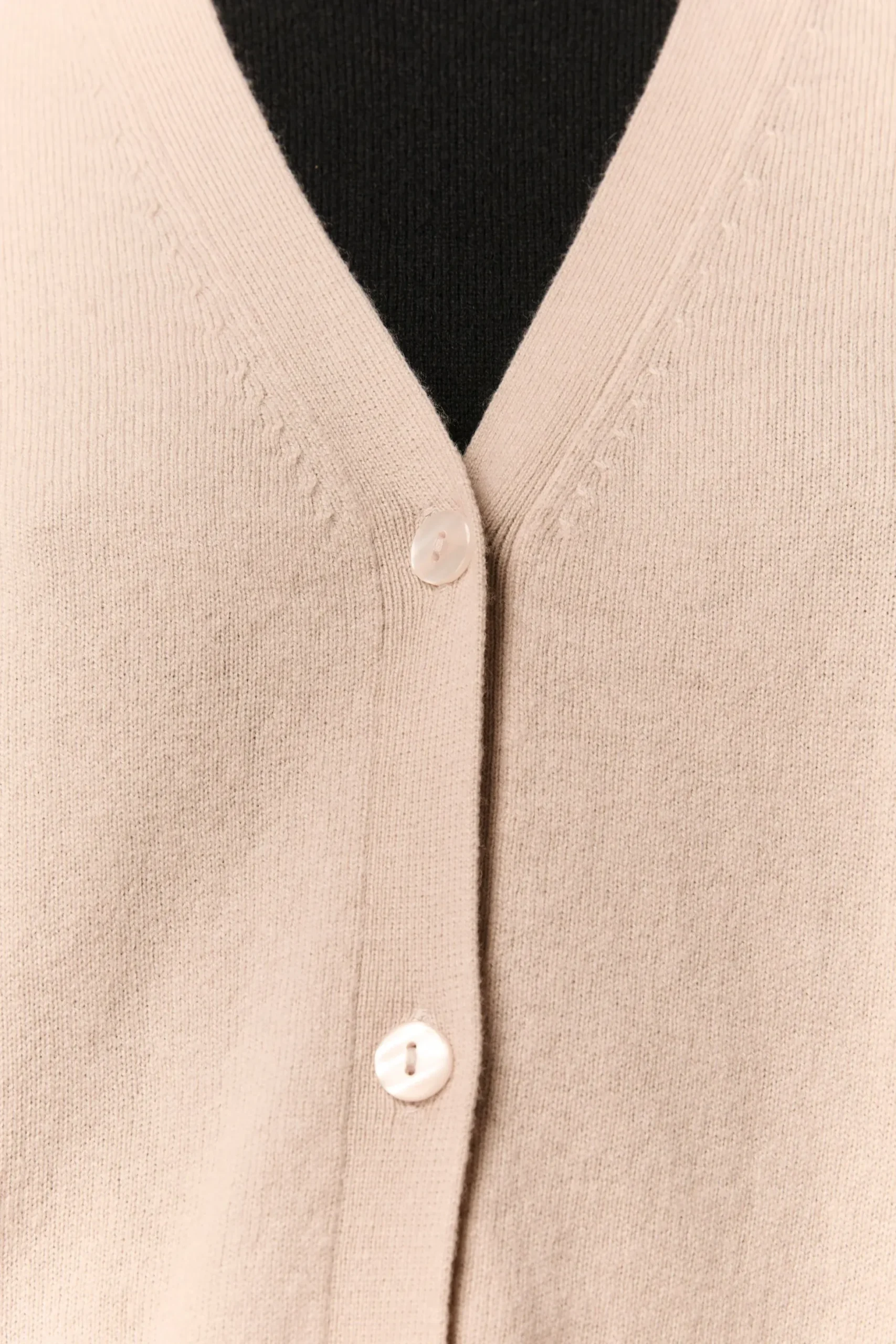 Cardigan Lungo con Tasche in Lana e Cashmere - STUCCO