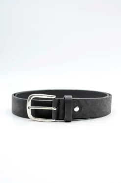 Cintura Basic in Pelle - NERO