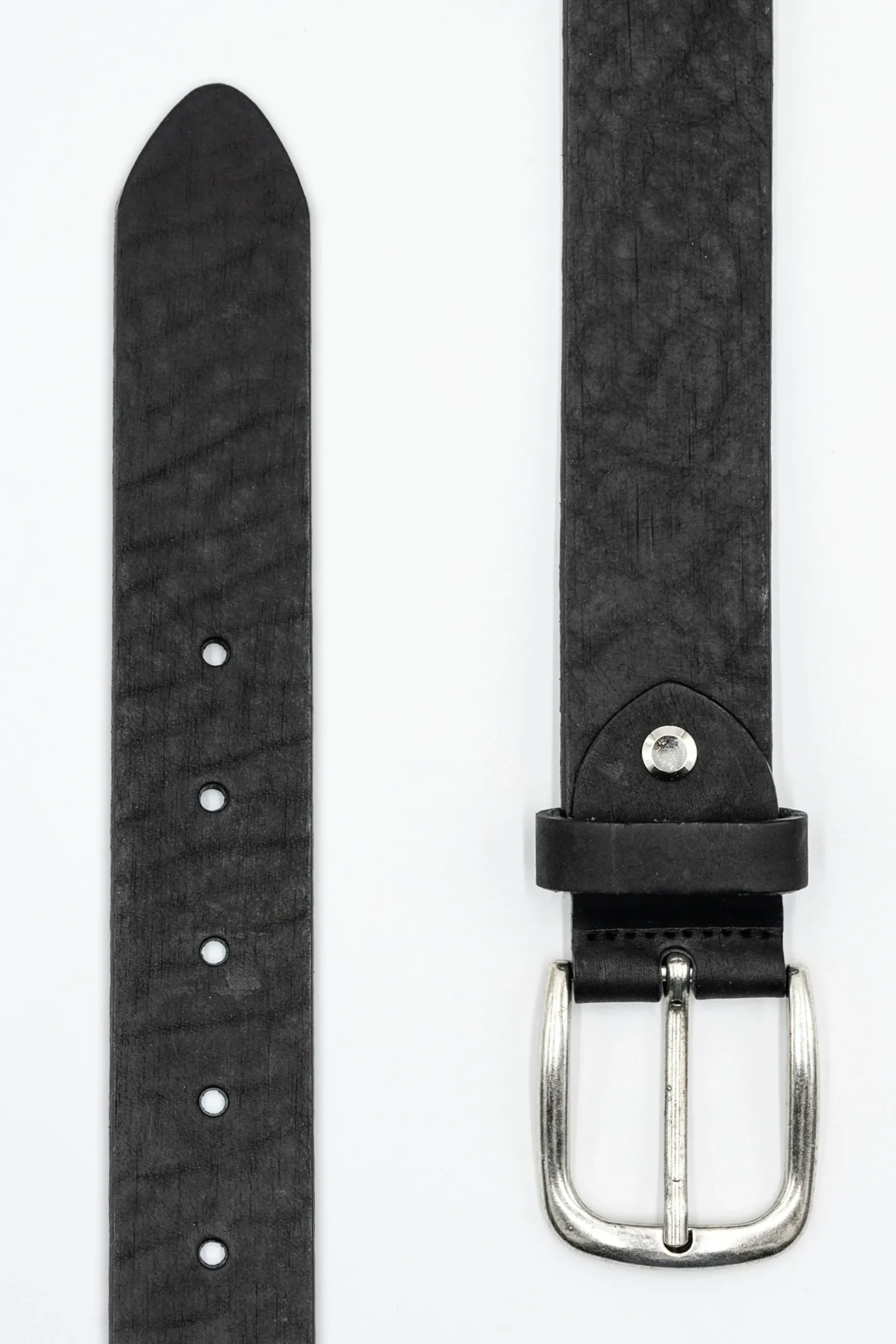 Cintura Basic in Pelle - NERO