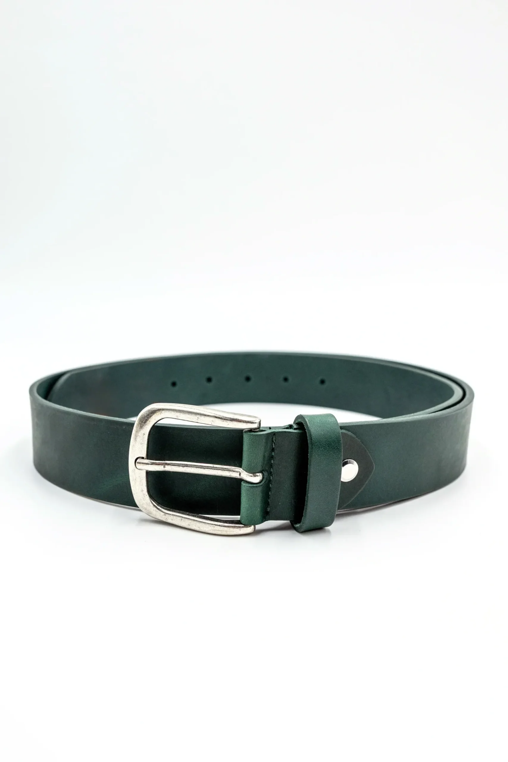 Cintura Basic in Pelle - VERDE