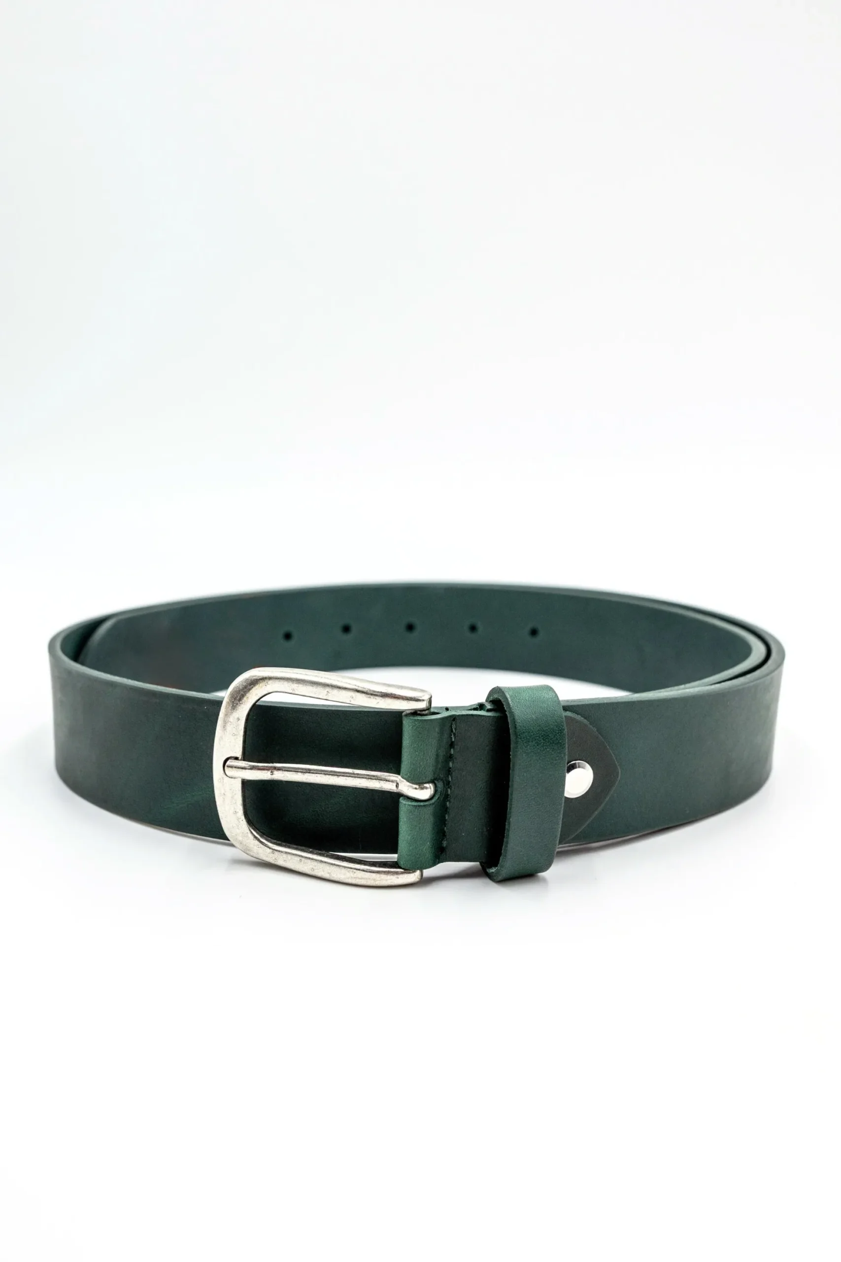 Cintura Basic in Pelle - VERDE