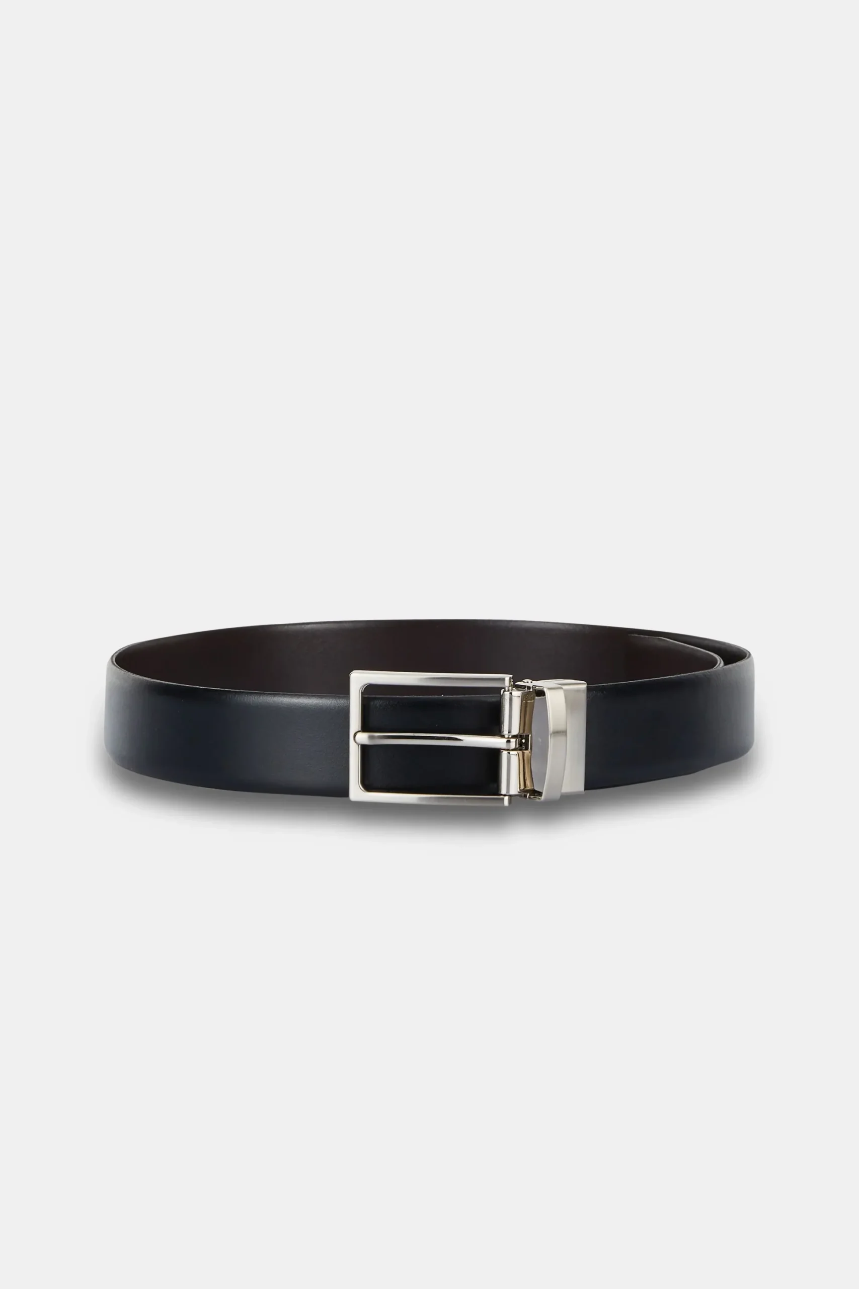 Cintura in pelle reversibile - NERO/MARRONE