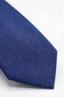 Cravatta Elegante in Seta Bordeaux - FANT. BLU