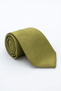 Cravatta Elegante in Seta - VERDE MARRONE