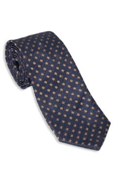 Cravatta fantasia blu - FANT. BLU/MARRONE
