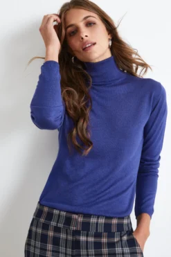 Dolcevita Extrafine in Seta e Cashmere - BLU APERTO