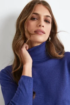 Dolcevita Extrafine in Seta e Cashmere - BLU APERTO