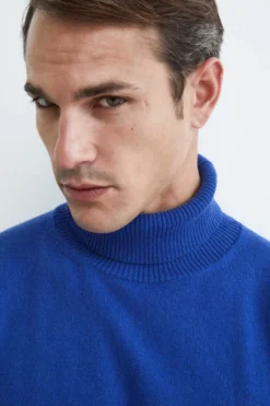 Dolcevita in cashmere - BLU ELETTRICO