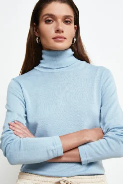 Dolcevita in lana - AZZURRO