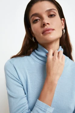 Dolcevita in lana - AZZURRO