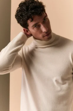 Dolcevita in lana e cashmere - LATTE