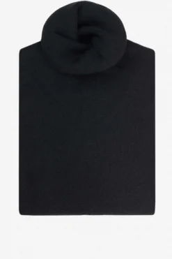 Dolcevita in lana e cashmere - NERO